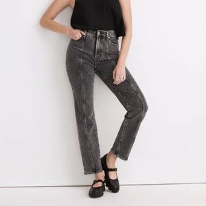 EUC Madewell The Perfect Vintage Straight Jean in Meaford Wash: Seamed Edition